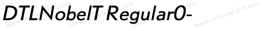 DTLNobelT Regular0字体转换